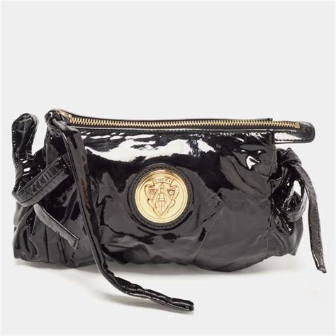 gucci black patent clutch|clutch Gucci originally.